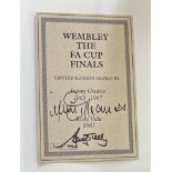 Jimmy Greaves and Ricky Villa signed Wembley The FA Cup Finals 1923 2000 hardback book signatures on