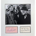 Harry H Corbett and Wilfrid Brambell 14x13 overall Steptoe and Son matted signature piece includes