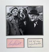 Harry H Corbett and Wilfrid Brambell 14x13 overall Steptoe and Son matted signature piece includes