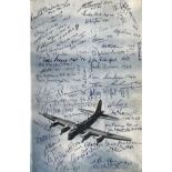 World War II multi signed hardback book titled A Thousand Shall Fall signed inside by over 50 bomber