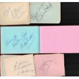 Entertainment collection 3 autograph books and loose pages includes legendary names such as Tommy