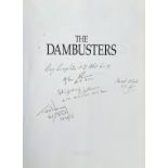 John Sweetman Multi-Signed Book titled The Dambusters. Signed by Ray Grayston, Basil Fish, Ken