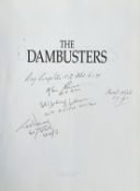 John Sweetman Multi-Signed Book titled The Dambusters. Signed by Ray Grayston, Basil Fish, Ken