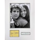 Ryan O'Neil and Ali McGraw 16x12 mounted signature piece includes two signed album pages and a