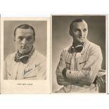 Motor Racing Herman Lang signed 2, 6x4 vintage black and white photo. Hermann Lang (6 April 1909 -