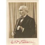 Arturo Toscanini signed 7x5 vintage sepia photo. Arturo Toscanini ( March 25, 1867 - January 16,