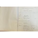 King George V and Japanese Military signed Alfred Herbert Ltd, Coventry Visitors Book.