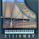 Henry Z. Steinway signed hardback book titled Steinway signature on the inside page dedicated.