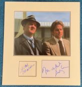 Michael Douglas and Karl Malden Streets of San Francisco 15x13 matted signature piece includes two