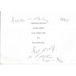Reg and Ron Kray signed Christmas card dated 1993. Ronald Ronnie Kray (24 October 1933 - 17 March