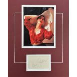 Ava Gardner 14x11 matted signature piece includes signed album page and superb colour photo of the