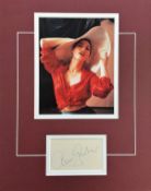 Ava Gardner 14x11 matted signature piece includes signed album page and superb colour photo of the