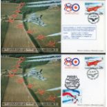 Flown Red Arrows FDC Collection Celebrating the 80th Anniversary of the Royal Air Force with Red