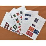GB George VI Stamps used on 7 Album pages, from 1937 to 1947 Including Centenary of the first