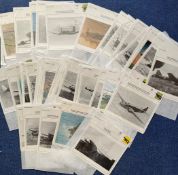 50 Warplanes Collectors cards (Heavy, Medium & Torpedo Bombers) Approx Size 6 x 6, produced by