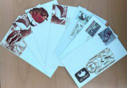 Collection 10 nature FDC, US and Benham silks. Good condition. We combine postage on multiple