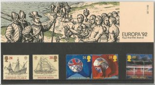 GB Mint Stamps Presentation Pack no 227 Europa 1992. Good condition. We combine postage on