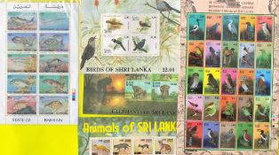 Animal stamp sheet collection featuring 5 stamp sheets from various countries. In great condition.