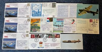 7 Signed and Flown FDC Including C76, RAFES SC25, RAF AC12, RAF FF 26 X 3, RFDC 100, Plus 3 Flown, 2