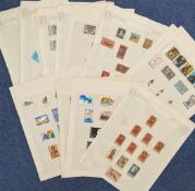 18 Album Pages with over 150 Cyprus Mint & Used Stamps, one page has used Stamps, 17 pages have Mint