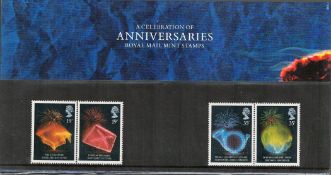 GB Mint Stamps Presentation Pack no 198 A celebration of Anniversaries 1989. Good condition. We