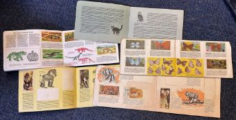5 x Brooke Bond / Cigarette Picture Card Books, some Complete some Part Sets, Including African