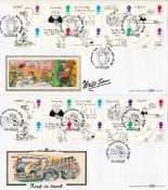 Two 1996 Benham Official Greetings FDCs BLSC113 and 113b each with official postmarks, Kyle and