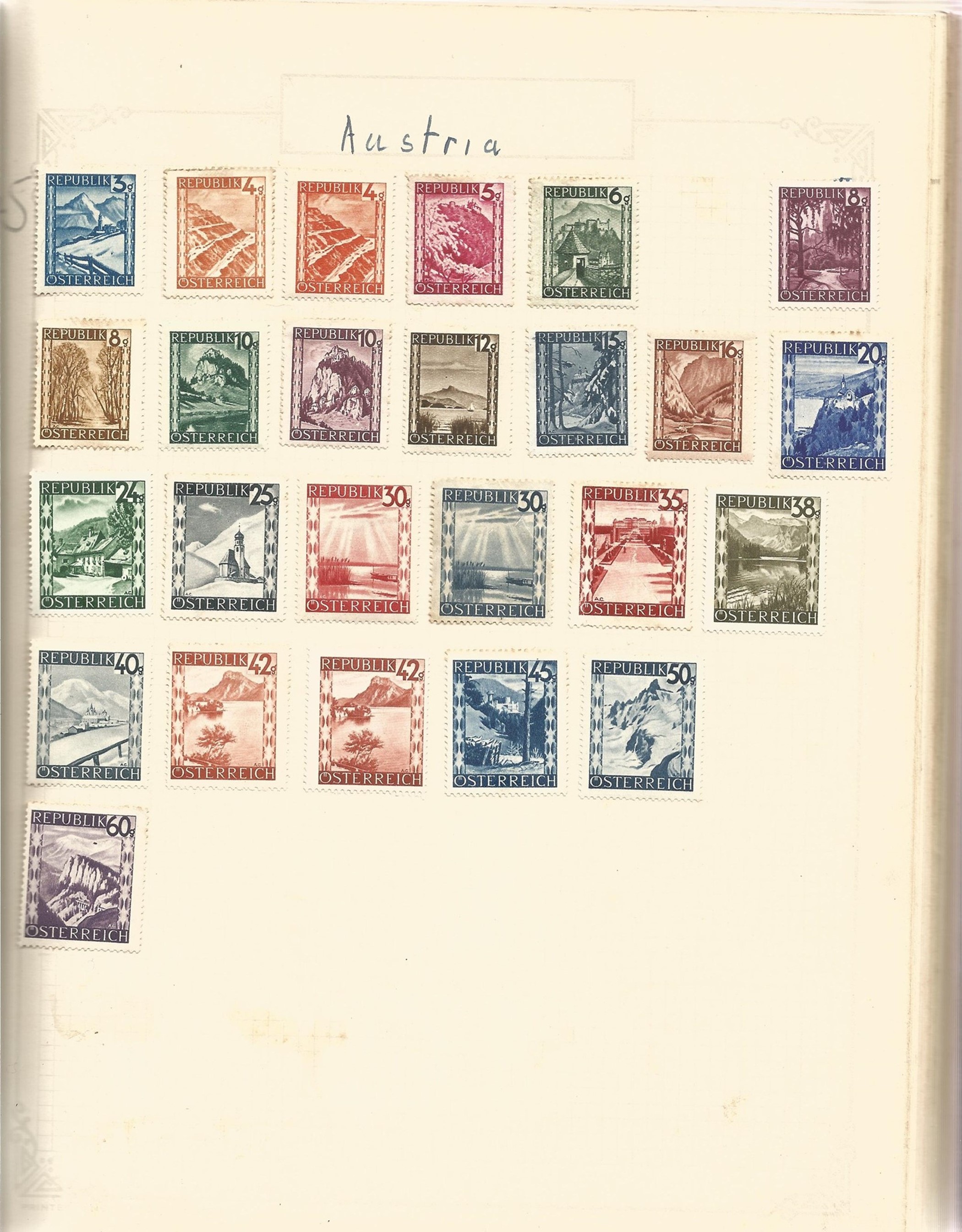 Austria (some Azores) mint & used in Album and Stockbook, Album has Stamps from 1850 to 1960s - Image 3 of 7