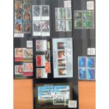 Gibraltar Stamp Sets on stockcards / Hagner Blocks, 7 sets & 2 Miniature Sheets, Including SG 1398/