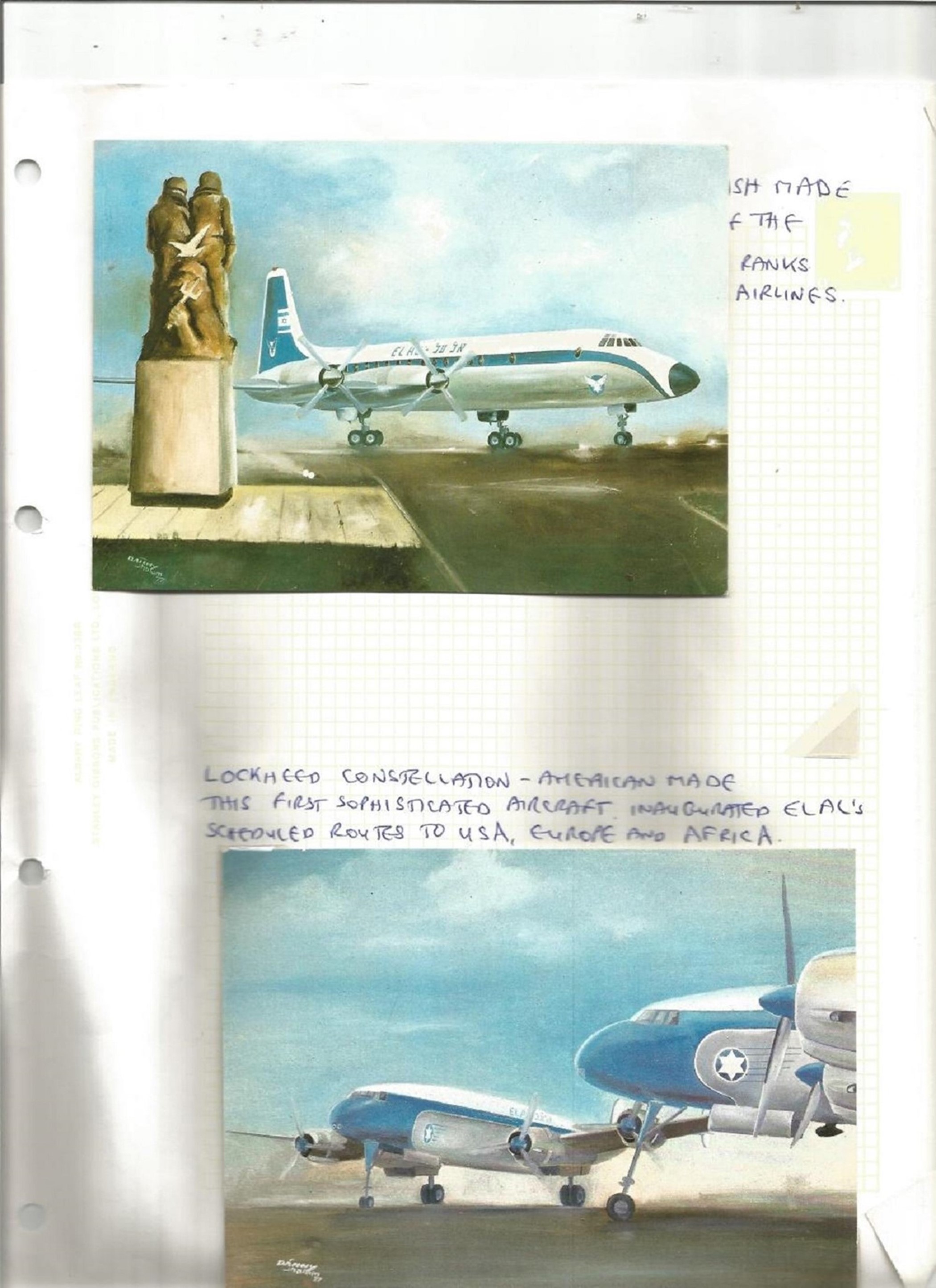 Aircraft postcard collection. 6 in total. £. Good condition. We combine postage on multiple