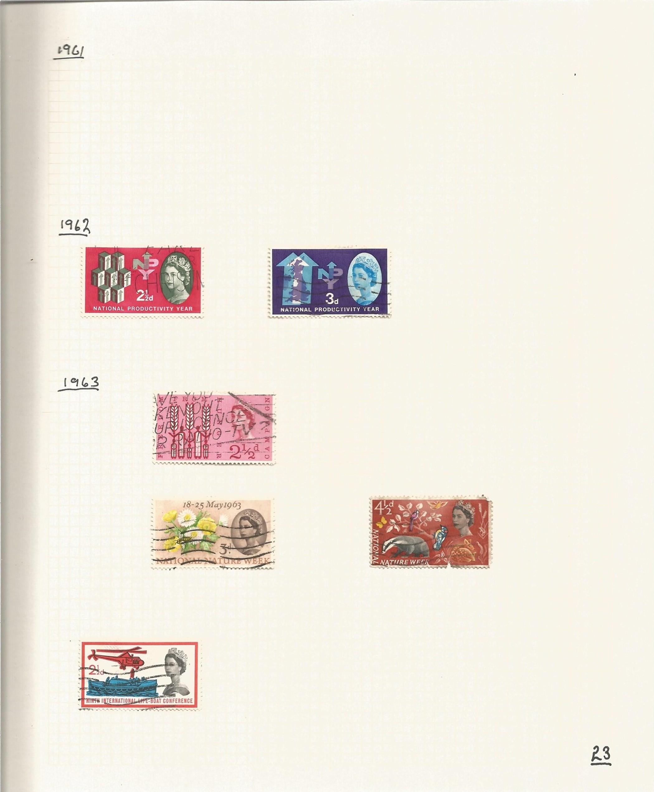 GB Used Stamps in a Stanley Gibbons Devon Large Capacity Peg Fitting Album containing Stamps from - Image 2 of 7