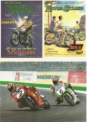 5 Mint Motorcycling Postcards, Includes 4 Best of British Series Postcards, Ariel Twins of 1950,