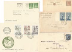 10 Items of Early Postal History Includes Mint Pre paid Postcard Union Postale Universelle Tobago