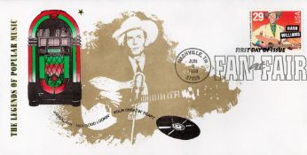 Trade lot 20 1993 Hank Williams US legends of popular music FDC, Nashville postmark. Good condition.