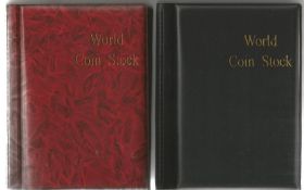 4 x Coin Albums, 3 x Small Album with 10 Leaves in each 12 Pockets per Leaf, Large Album with 9