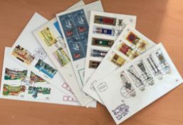 Collection 30 Worldwide FDCs, inc China, Israel. Good condition. We combine postage on multiple
