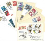 Collection of 16 FDC and Commemorative Covers from Germany, Plus a selection of Stamped