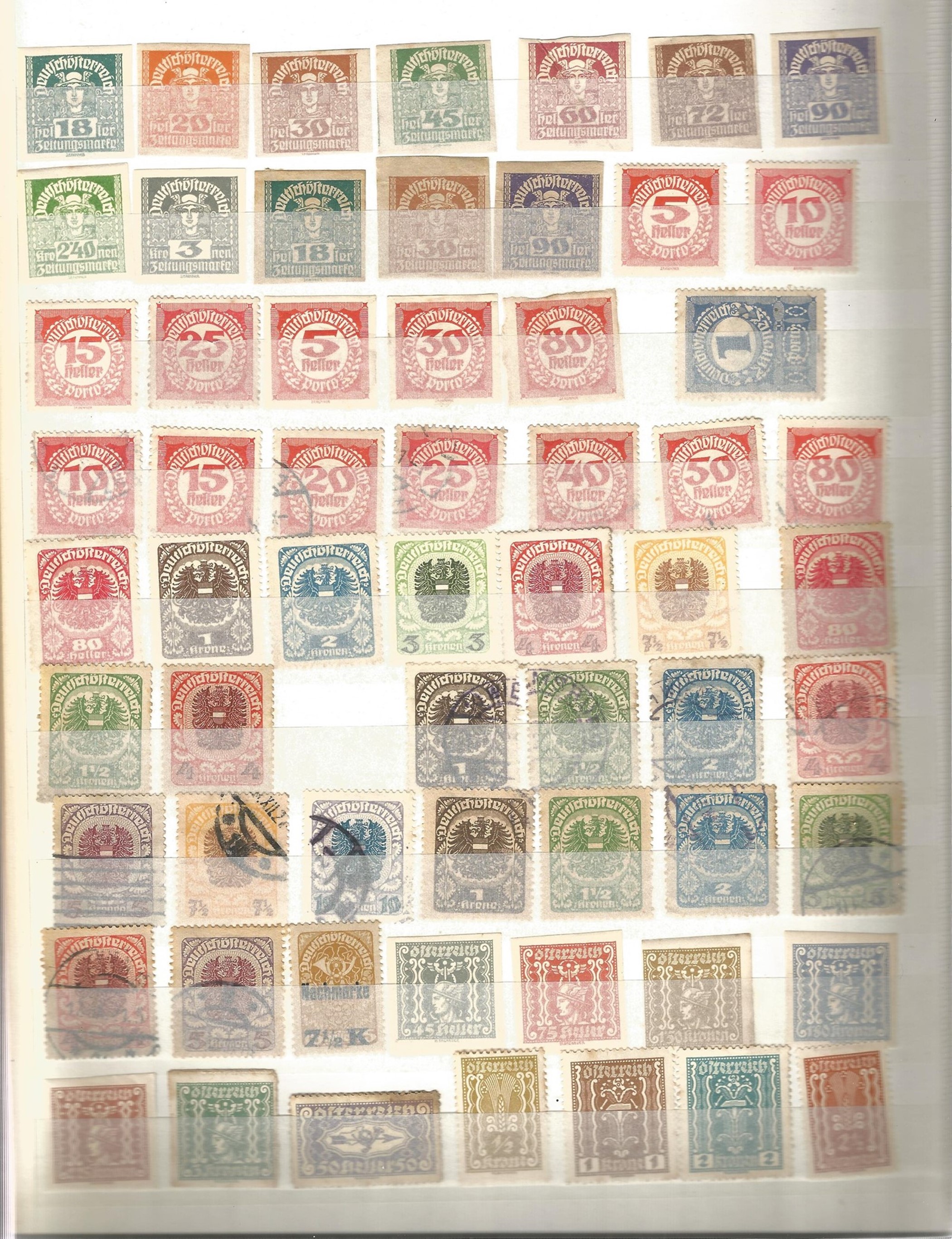 Austria used Stamps in a Stockbook with 8 hardback pages and 9 rows each side containing approx - Image 4 of 4