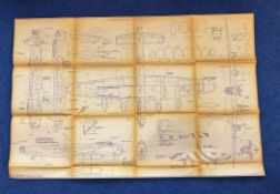 RAF, aviation collection featuring Lancaster Bomber photos, blueprint poster and Dambusters
