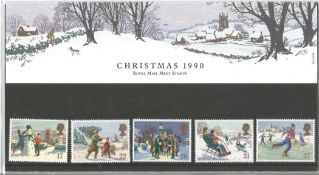 GB Mint Stamps Presentation Pack no 213 Christmas 1990. Good condition. We combine postage on