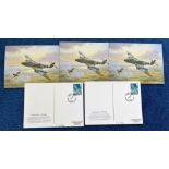 Dealers Lot 19 Squadron Prints & Royal Air Force Museum Postcards, Multiples 14 with Stamps &