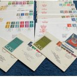 36 Definitive FDC with Stamps and Various FDI Postmarks, Includes Definitive Issue 1967,