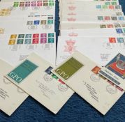 36 Definitive FDC with Stamps and Various FDI Postmarks, Includes Definitive Issue 1967,