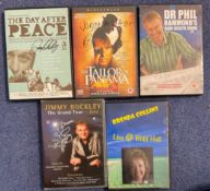 3 Signed and 2 Unsigned DVDs, Jimmy Buckley The Grand Tour, The Day After Peace, Dr Phil Hammonds