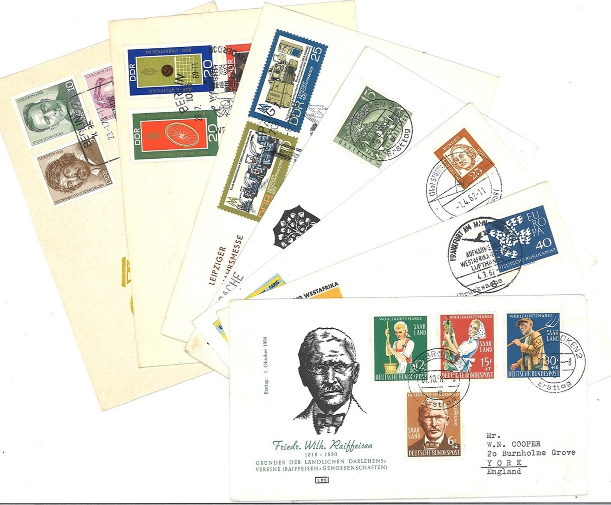 Collection of 16 FDC and Commemorative Covers from Germany, Plus a selection of Stamped - Image 3 of 5