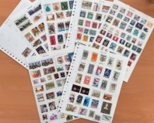 Canada used Stamps on 7 Album pages, with over 250 used Canadian Stamps, most are from the 60s, 70s,