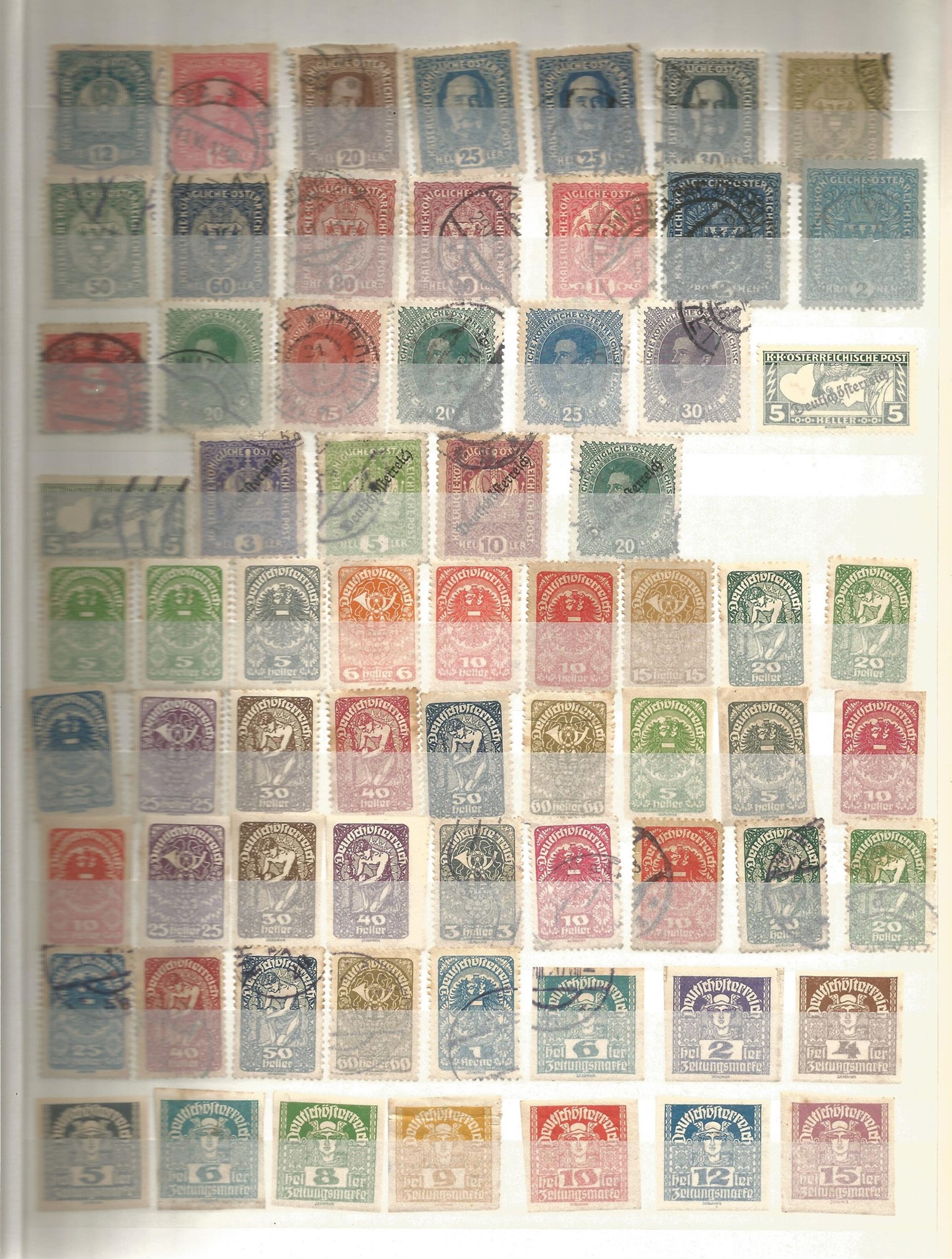 Austria used Stamps in a Stockbook with 8 hardback pages and 9 rows each side containing approx - Image 3 of 4