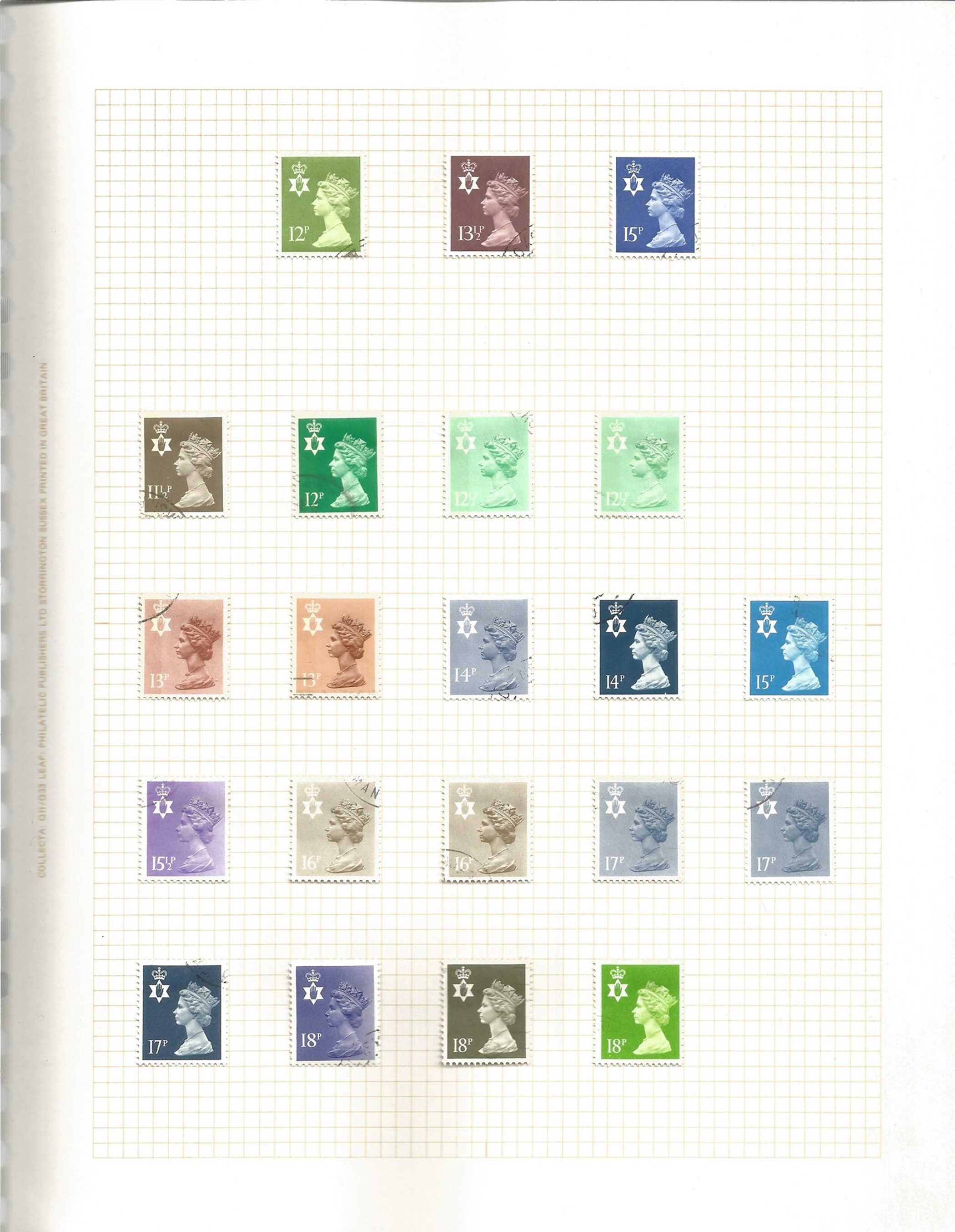 GB Used Stamps in an Album with Stamps from 1971 onwards plus Hagner Block with Definitives Includes - Image 5 of 8