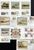 Benham Silk FDC collection. 50+ most having a large BLCS, BLS cover and a matching set of the