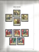 GB Stamps used in a Stanley Gibbons Great Britain Album, Stamps from 1971 to 1992 Hingeless,